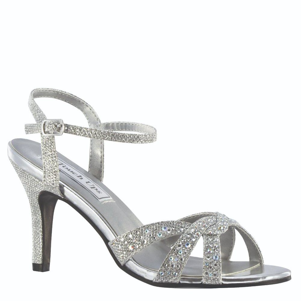 Touch Ups Dulce Silver Shimmer Heels